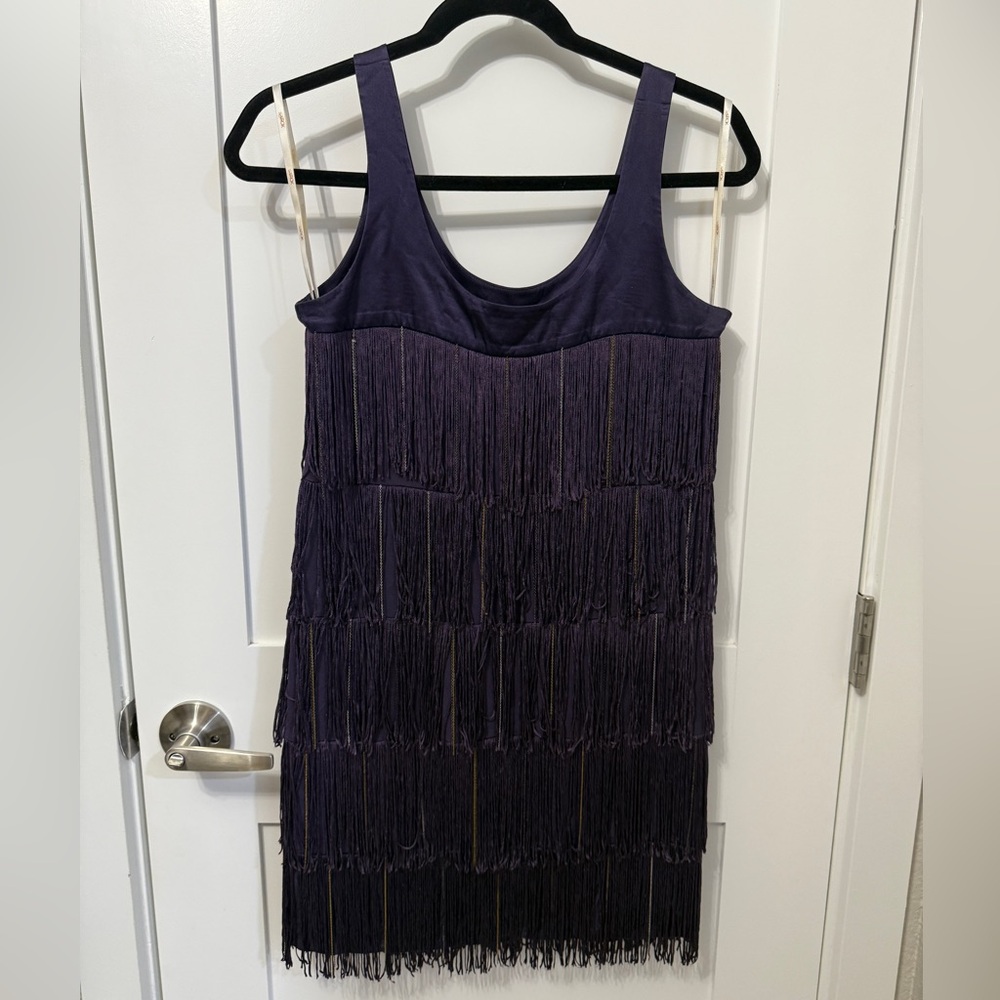 LaRok Flapper dress, 20s style, dark purple, size XS